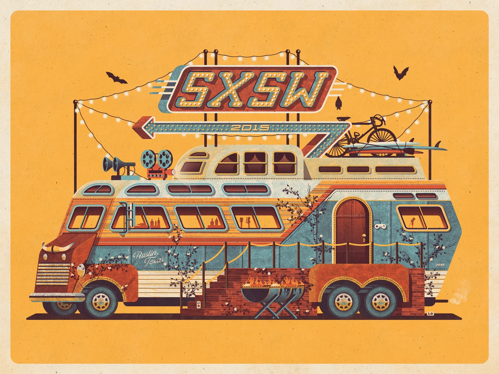 SXSW 2015 Official Poster — DKNG